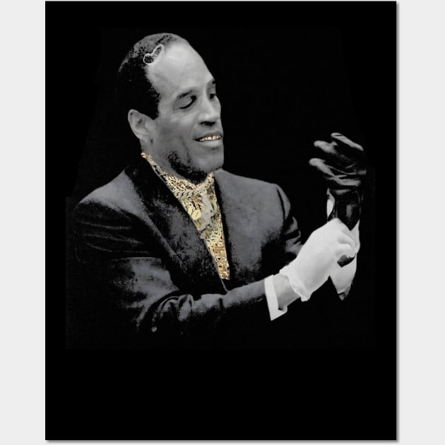 OJ Simpson Gold Grill Wall Art by Feast Your Eyes Art